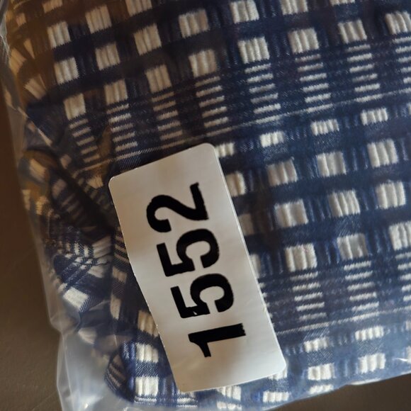 Onia The Calder Swim Trunks Mens XL Blue Plaid Check Quick Dry Shorts Hybrid - Picture 9 of 9